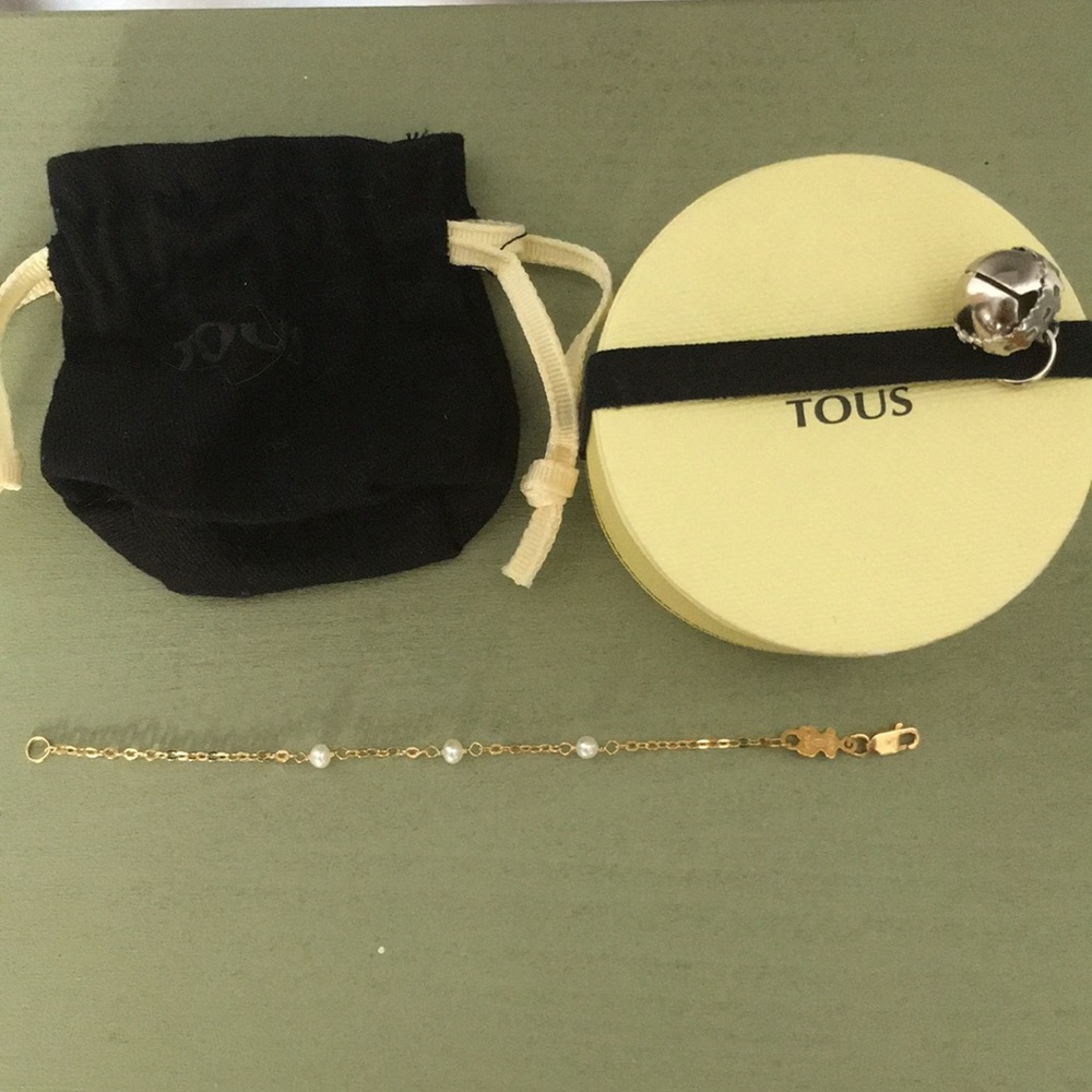 TOUS Gold/pearl bracelet